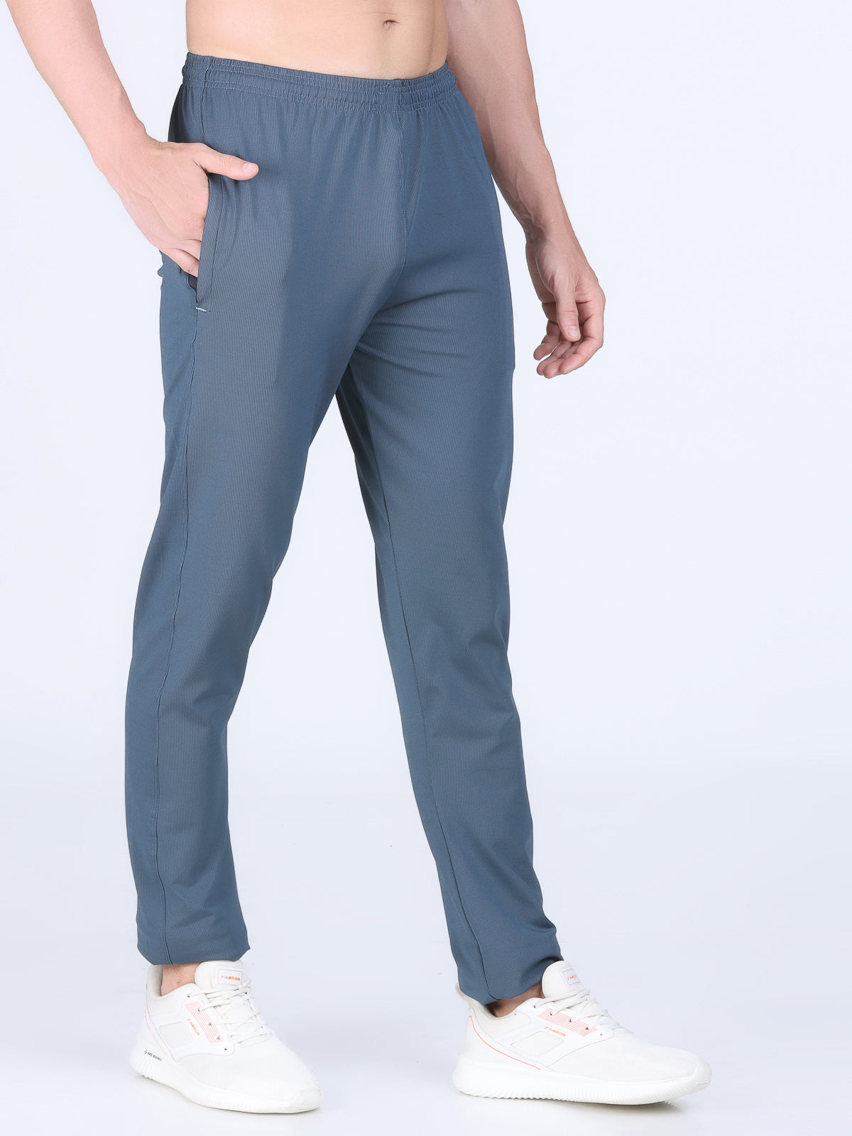 Combo of 2 Men's 4 Way Stretch Lining Dark Grey and Coffee Track Pant