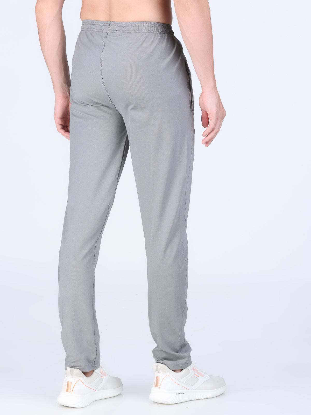 Combo of 2 Men's 4 Way Stretch Lining Silver and Coffee Track Pant