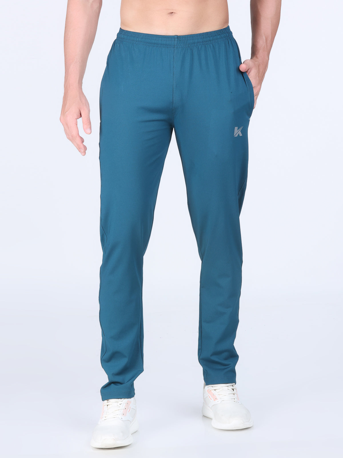Combo of 2 Men's 4 Way Stretch Lining Pista and Turquoise Track Pant