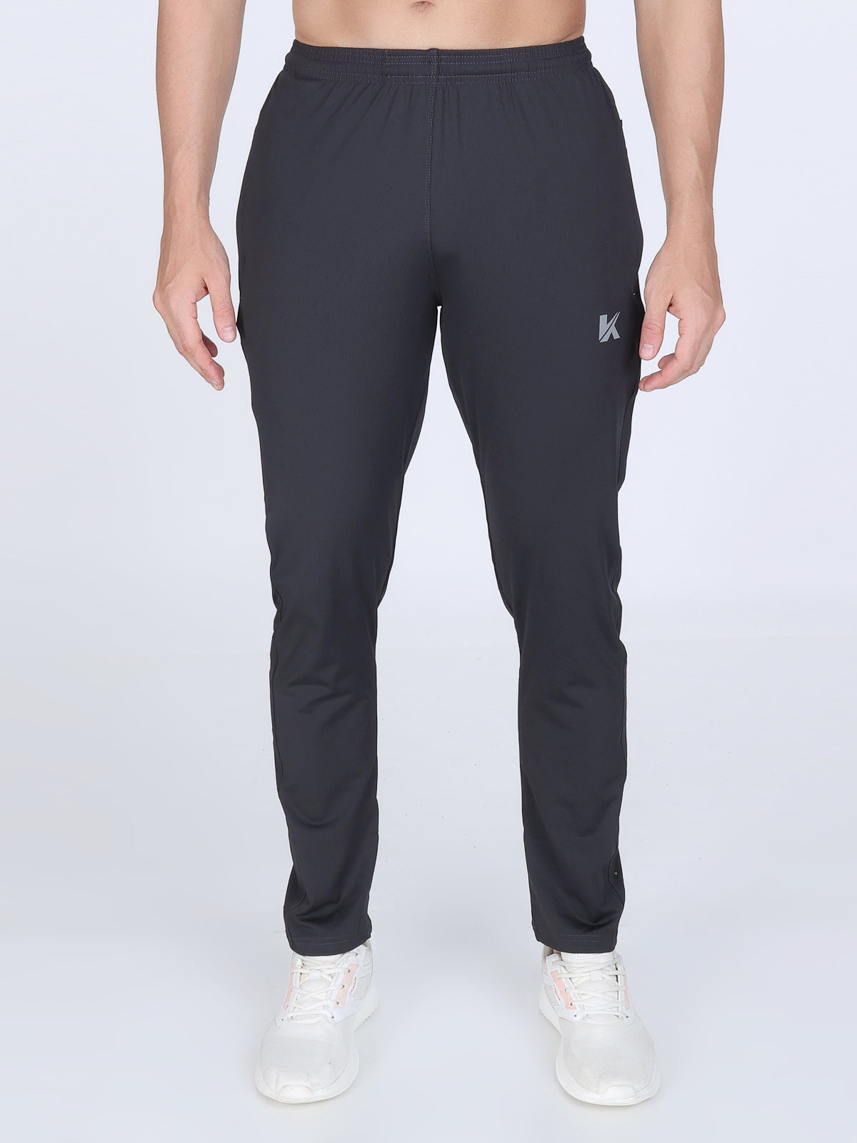 Combo of 2 Men's 4 Way Stretch Lining Silver and Coffee Track Pant